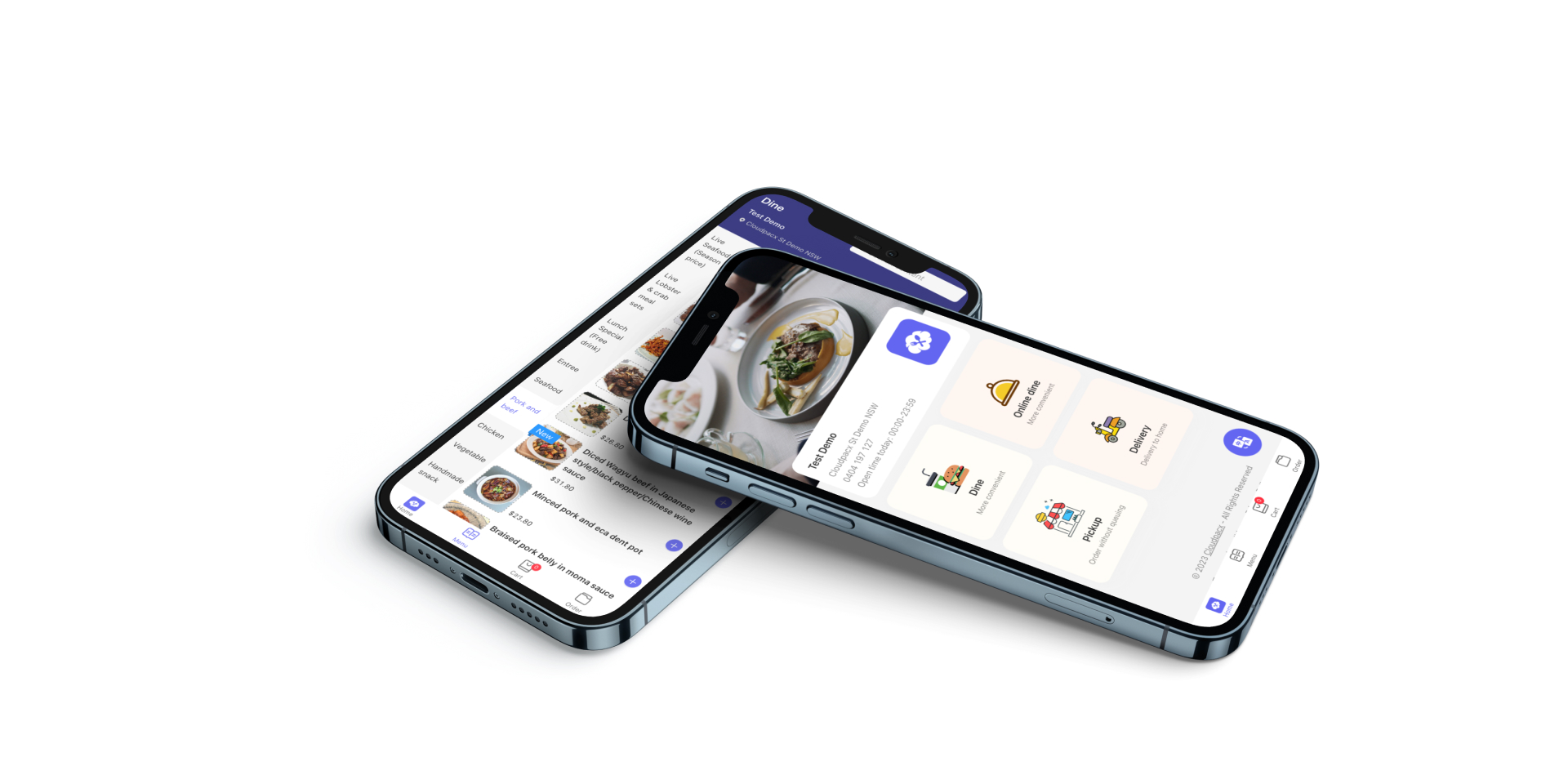 Cloudpacx online ordering on mobile devices